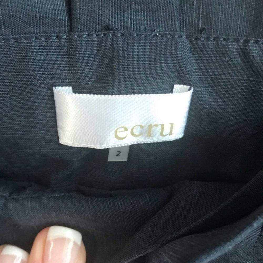 NWT ECRU Cropped Nevis Dress Pants In Indigo | Sz 2 - Picture 4 of 8